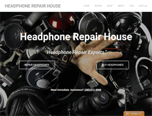 Tablet Screenshot of headphonerepairhouse.com